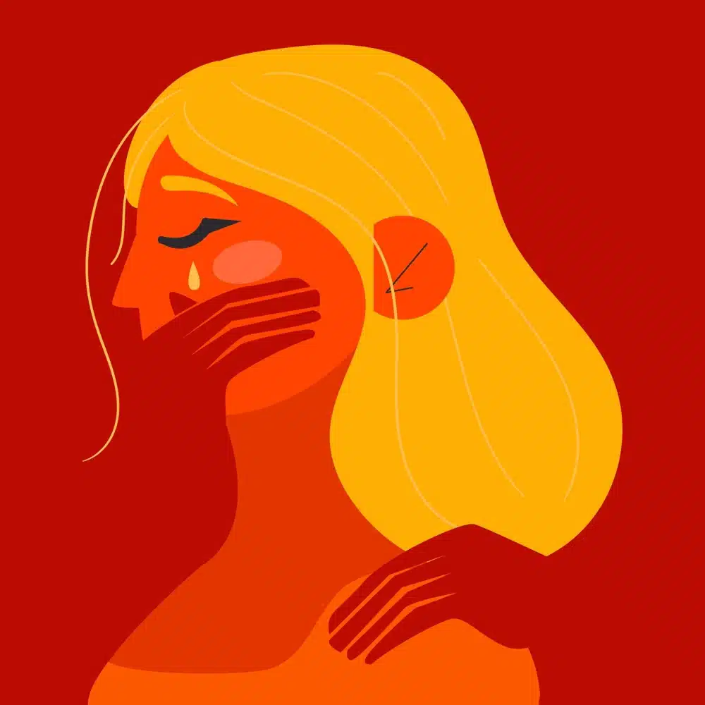 Ilustración sobre la defensa de víctimas de explotación sexual